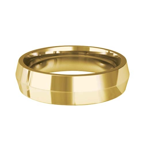 Patterned Designer Yellow Gold Wedding Ring - Fortis